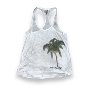 NWOT racerback women’s tank top. Palm tree ‘Siesta Key, FL’. Size: XL
